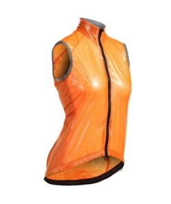 W'S VELLUM RAIN VEST -Voler 2021 w rain vest solid orange f