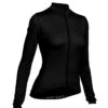 W. MIDWEIGHT MERINO LS JERSEY -Voler 2022 W Wool LS Solid Black F