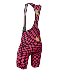 M. PACE BIB SHORT - IMAGINARY COLLECTIVE -Voler 2023 M Pace Bib Imaginary Checks Pink B