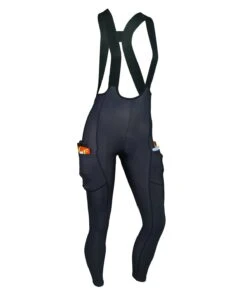 W. ARTICO X CARGO DROP TAIL BIB TIGHT - GUNMETAL BLUE