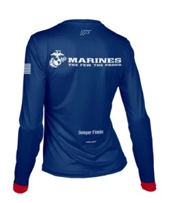 W. ENDURANCE AIR LS TEE - USMC -Voler 2023 W Endurance Air LS USMC NVY B