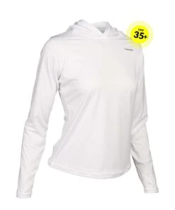 W. ENDURANCE AIR SUN HOODIE - SOLID -Voler 2023 W Endurance Air Sun Hoodie Solid WHT F1 9343a27a 65f6 4727 b34d 17eb87e42dda