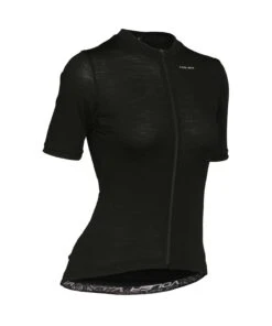 W. LIGHTWEIGHT MERINO JERSEY - SALE -Voler 2023 W Wool SS Solid Black F