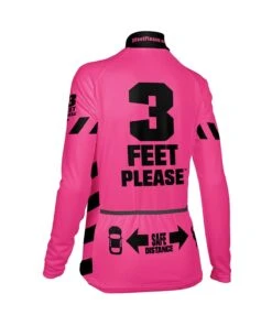 W. PELOTON THERMAL JERSEY - 3 FEET PLEASE -Voler 2023 0000s 0003 1T201P6 pnk b