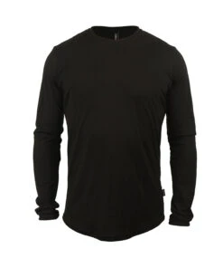 M. LIGHTWEIGHT MERINO LS TEE - SALE -Voler 2024 M Wool LS Solid Black S