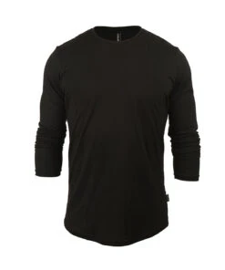 M. LIGHTWEIGHT MERINO LS TEE - SALE -Voler 2024 M Wool LS Solid Black S1