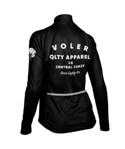 W. PELOTON THERMAL JERSEY - QLTY APPAREL -Voler 2024 W Peloton LS Thermal Quality Apparel BLK b
