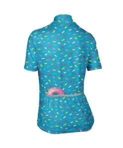 W. PELOTON JERSEY - PETER THOMSEN -Voler 2024 W Peloton SS Donuts BLU b