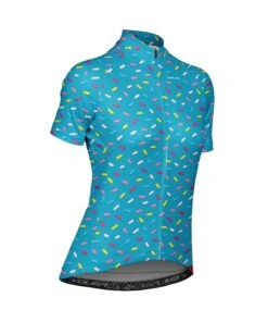 W. PELOTON JERSEY - PETER THOMSEN -Voler 2024 W Peloton SS Donuts BLU f