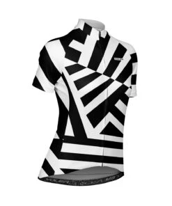 W. PELOTON JERSEY - RAZZLE DAZZLE -Voler 2024 W Peloton SS Razzle Dazzle BLK f