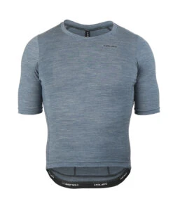 M. LIGHTWEIGHT MERINO ZIPPERLESS JERSEY - SLATE HEATHER