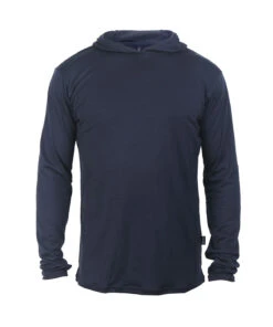 M. MIDWEIGHT MERINO HOODIE - INDIGO
