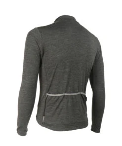 M. MIDWEIGHT MERINO LS JERSEY - CHARCOAL HEATHER -Voler 2025 M Wool LS Solid Charcoal B