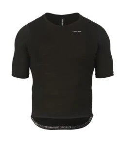M. LIGHTWEIGHT MERINO ZIPPERLESS JERSEY - BLACK