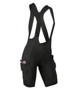 W. BLACK LABEL CARGO DROP TAIL BIB - BLACK