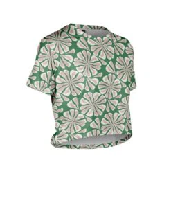 W. CROP TEE - SUMMER BOTANICAL 16 W. CROP TEE - SUMMER BOTANICAL -Voler 2025 W Crop Tee Floral CTS F