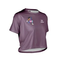 W. CROP TEE - IMAGINARY RUN CLUB -Voler 2025 0000 WPLImaginary Runners Womens Crop Tee Front