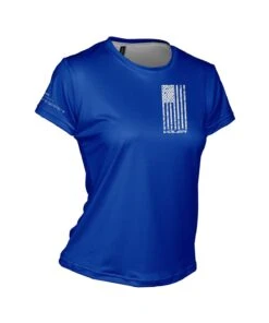W. ENDURANCE AIR TEE - NEVER QUIT -Voler 2025 0004 COBWomens Distressed Flag Endurance Air Tee Front