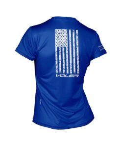 W. ENDURANCE AIR TEE - NEVER QUIT -Voler 2025 0005 COBWomens Distressed Flag Endurance Air Tee Back