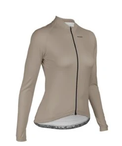 W. PELOTON COASTAL JERSEY - SOLID -Voler 2025 0008 Womens Coastal LS Jersey Front CBS
