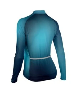 W. PELOTON COASTAL LS JERSEY - ETHEREAL -Voler 2025 0011 POD25 72660NVYWomensCoastalLSJerseyBack