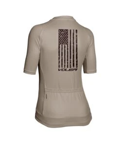 W. VELOCITY AIR JERSEY - NEVER QUIT -Voler 2025 0013 CBSWomens Distressed Flag Velocity Air Jersey Back