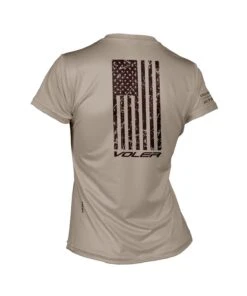 W. ENDURANCE AIR TEE - NEVER QUIT -Voler 2025 0017 CBSWomens Distressed Flag Endurance Air Tee Back