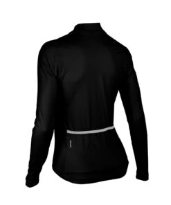 W. PELOTON COASTAL JERSEY - SOLID -Voler 2025 0019 Womens Coastal LS Jersey BackBLK