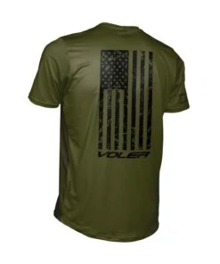 M. ENDURANCE AIR TEE - NEVER QUIT -Voler 2025 0035 ARMMens Distressed Flag Endurance Air Tee Back