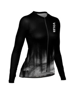 W. VELOCITY AIR LS JERSEY - VOLER VERT -Voler 2025 0066 BLKWomens Long Sleeve Velocity Air Jersey Front