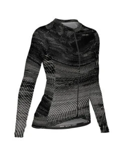 W. VELOCITY AIR LS JERSEY - REVERB -Voler 2025 0070 BLK SLTReverb 25 Womens Long Sleeve Velocity Air Jersey Front